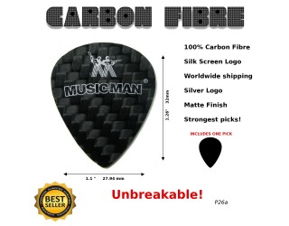 Musicman Guitar Pick Carbon Fibre Guitar Pick P26A
